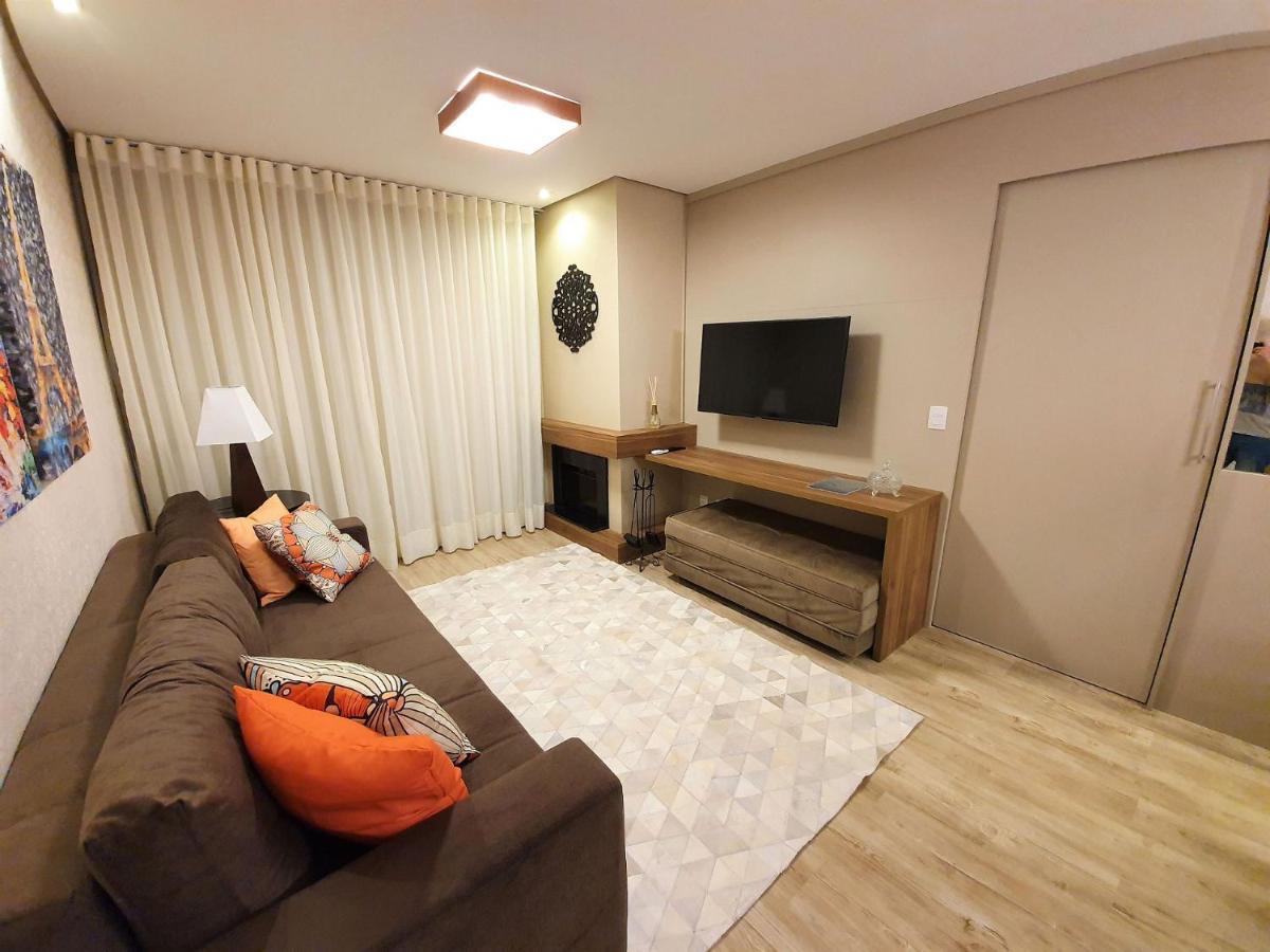 Apto Luxo 800M R. Coberta | 2 Suites | Mobiliado Gramado Exteriör bild