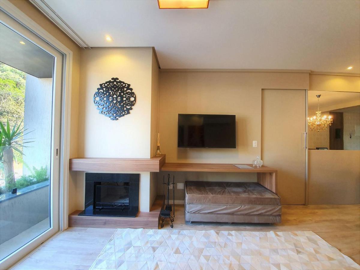 Apto Luxo 800M R. Coberta | 2 Suites | Mobiliado Gramado Exteriör bild