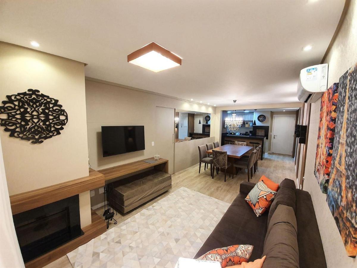 Apto Luxo 800M R. Coberta | 2 Suites | Mobiliado Gramado Exteriör bild