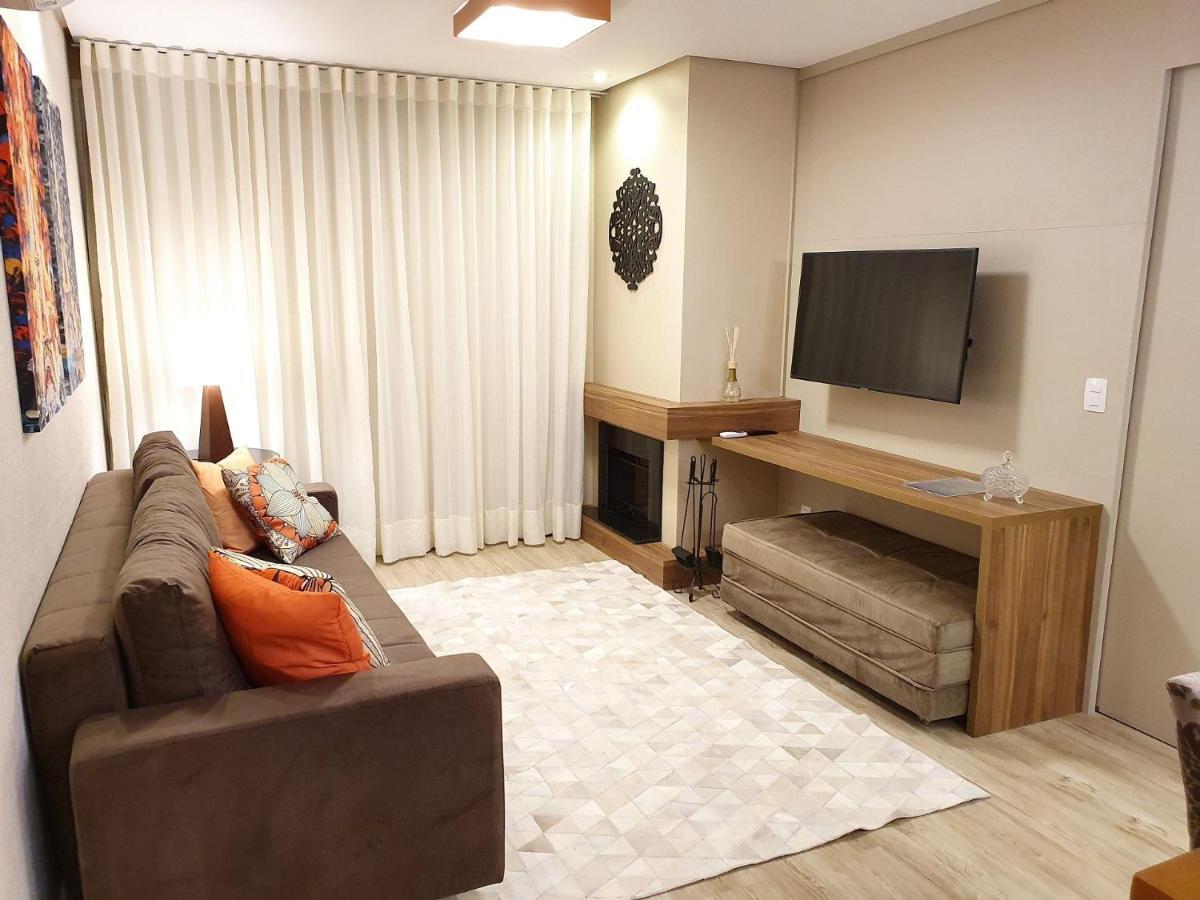 Apto Luxo 800M R. Coberta | 2 Suites | Mobiliado Gramado Exteriör bild