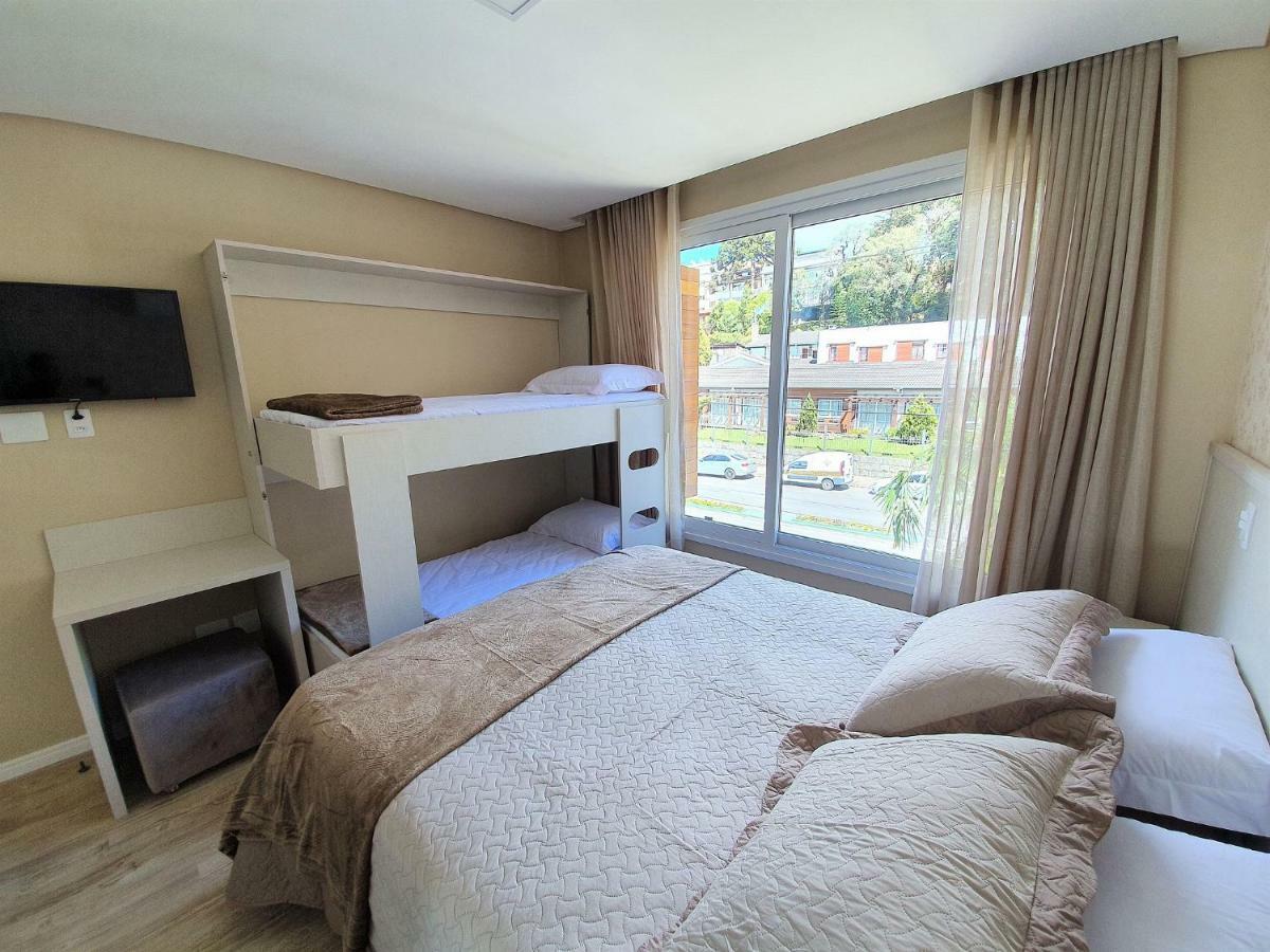 Apto Luxo 800M R. Coberta | 2 Suites | Mobiliado Gramado Exteriör bild